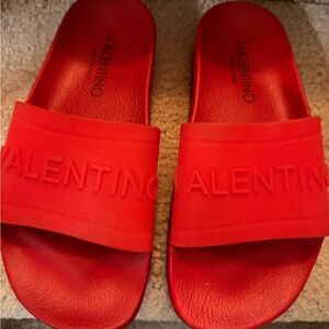 Valentino Vibrant Red Slides